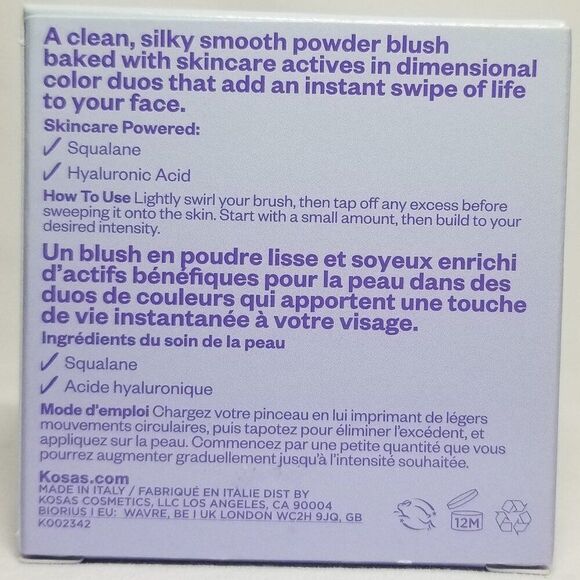 Kosas - Blush is Life Baked Talc-Free Dimensional + Brightening Blush - Butterfl - Picture 4 of 9